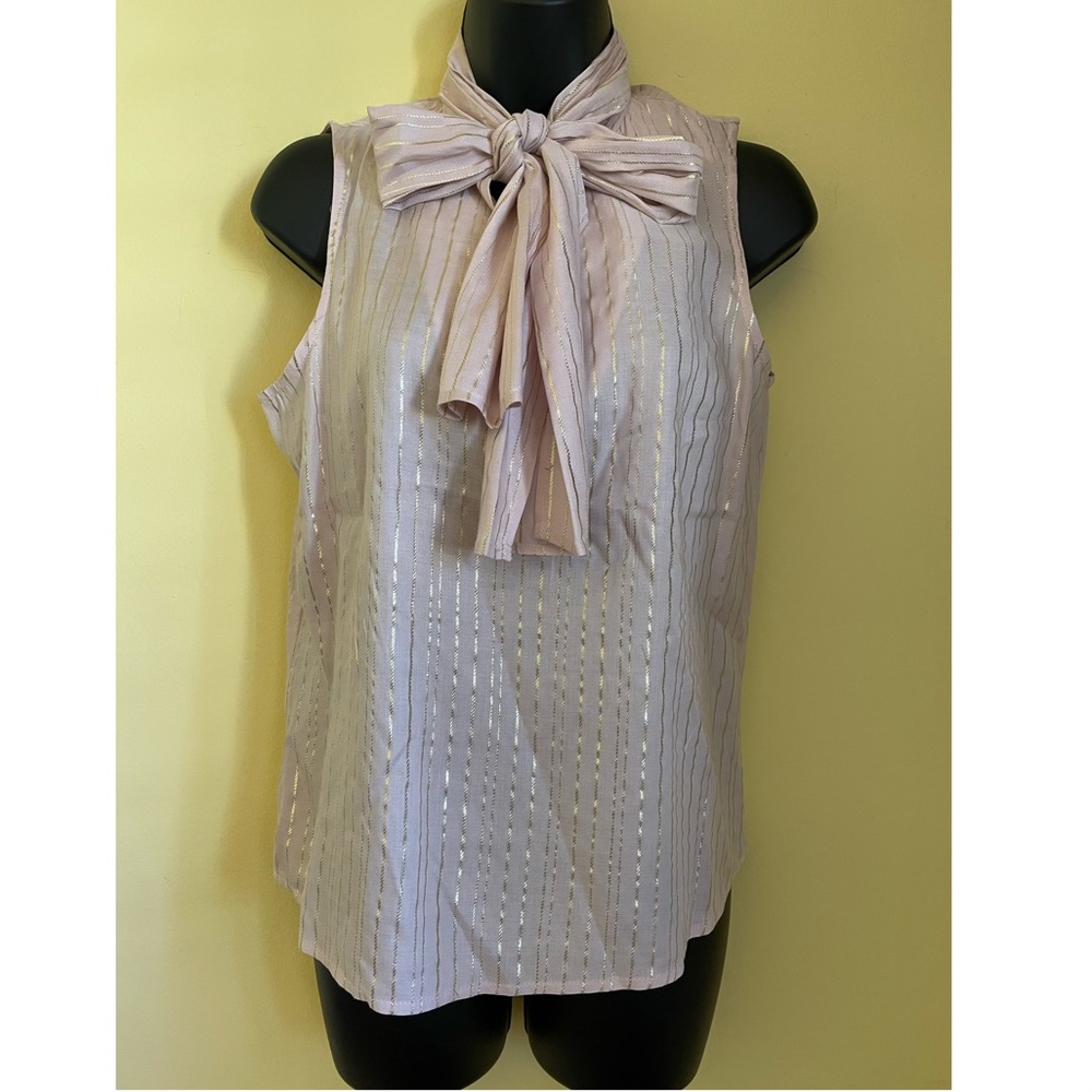 💕Anne klein Pink sleeveless blouse New🤩